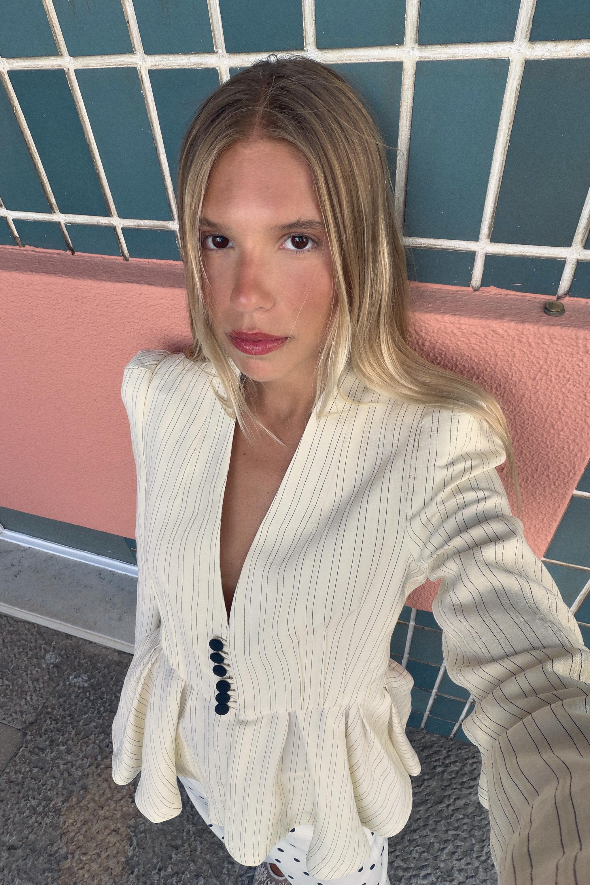 STRIPED TAILORED BLAZER
